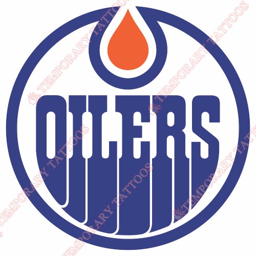 Edmonton Oilers Customize Temporary Tattoos Stickers NO.150